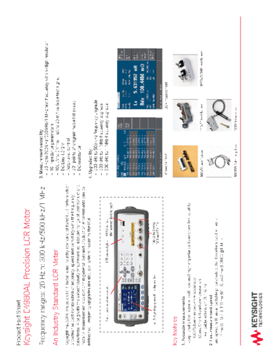 E4980AL Precision LCR Meter 20 Hz to 300 kHz 500 kHz 1 MHz - Product Fact Sheet 5991-2307EN c20141202 [2]