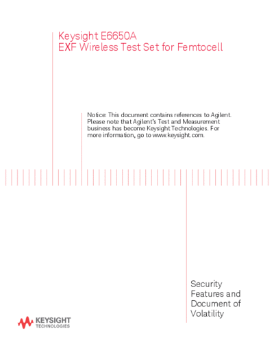 E6650-90010 E6650A EXF Wireless Test Set for Femtocell - Security Features and Document of Volatility c20140922 [36]