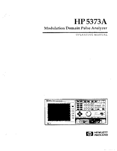 HP 5373A Operation