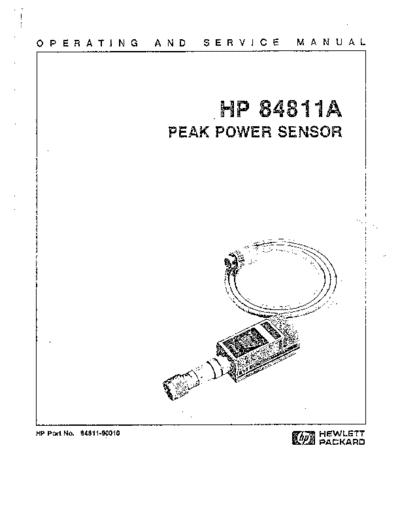 HP 84811A Operating & Service