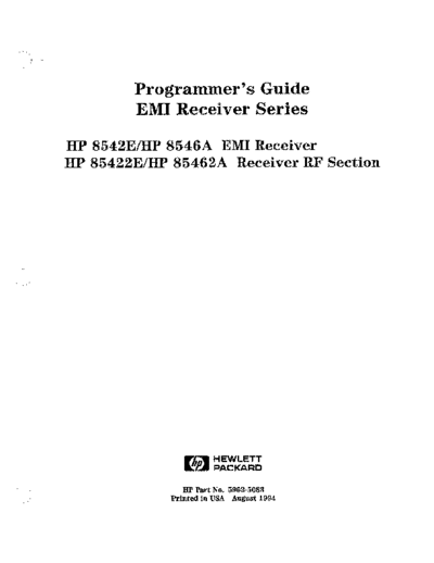 HP 8546A Programmer