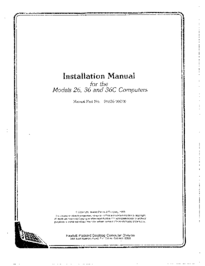 HP 9836A Installation Manual