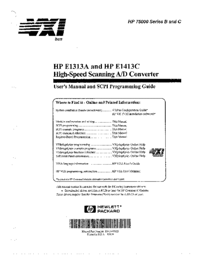 HP E1313A & E1413C Users & Prog