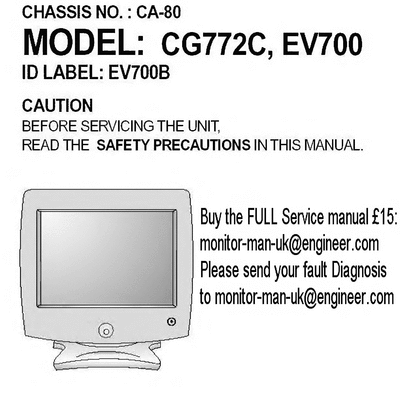 LG CG772C CA-80 EV700B