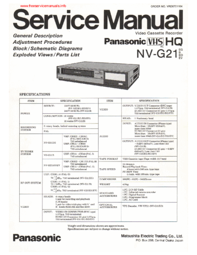 Panasonic_NV-G21_VCR