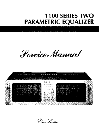 Phase-Linear-1100-Series-Two-Service-Manual