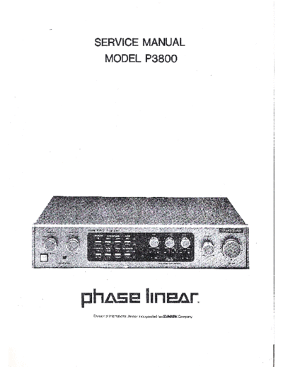 Phase-Linear-P-3800-Service-Manual