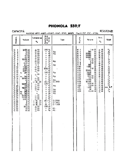 Phonola 559F components