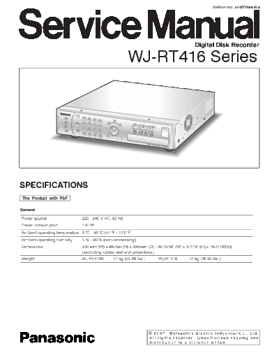 Panasonic_WJ-RT416_Digital_Disk_Recorder