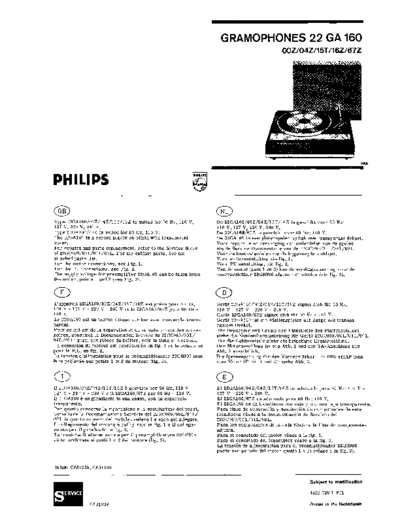 ve_philips_ga_160_parts_list_en_de_fr_es_nl_it
