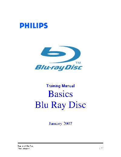 PHILIPS+Blu-Ray+Disc+Basics+Training+Manual