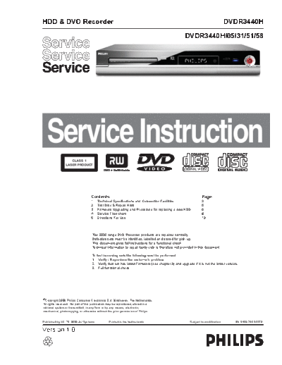 DVDR3440H_service_instruction