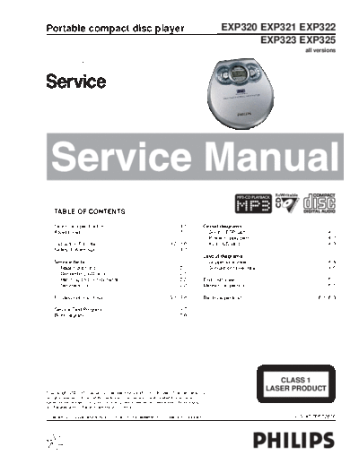 Philips-EXP-321-Service-Manual