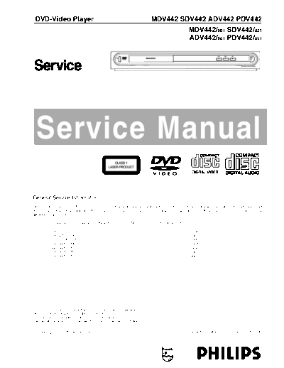 Philips-ADV-442-Service-Manual