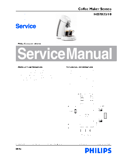 PHILIPS HD 782310 Service Manual HD782310 New Generation 