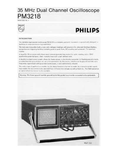 Philips_PM3218_Specifications