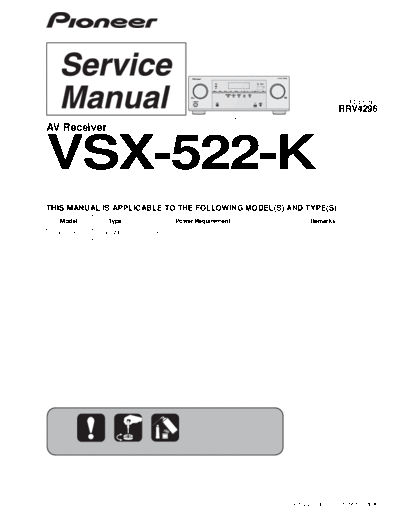 hfe_pioneer_vsx-522-k_service_en Pioneer Audio VSX-522 Service and user