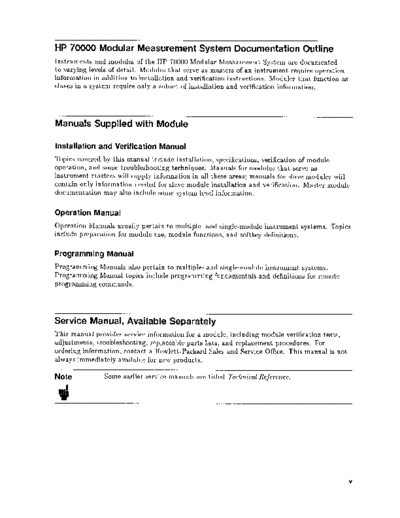HP 70904A - Service Guide