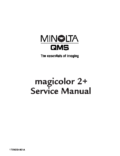 Konica Minolta QMS magicolor2 Duplex Service Manual