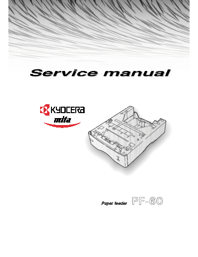 Kyocera Paper Feeder PF-60 Service Manual