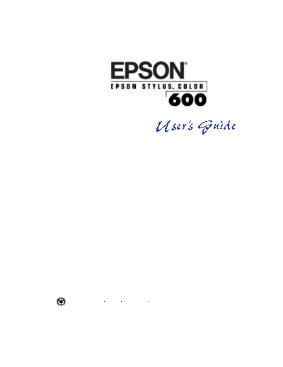Epson Stylus 600 User