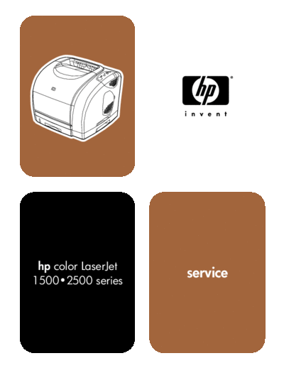 HP Color LaserJet 1500 Service Manual