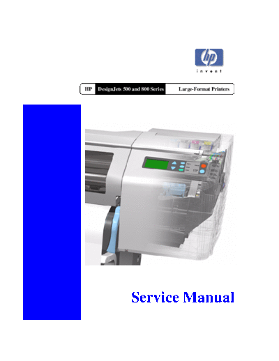 HP DesignJet 500 & 800 Series Service