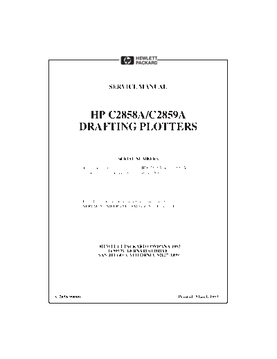 HP DesignJet 600 Series Service Manual