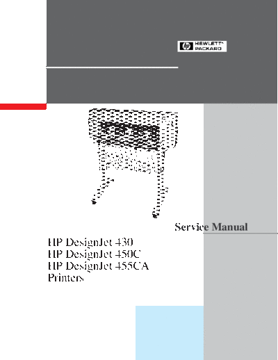 HP DeskJet 43-45-455 Service Manual