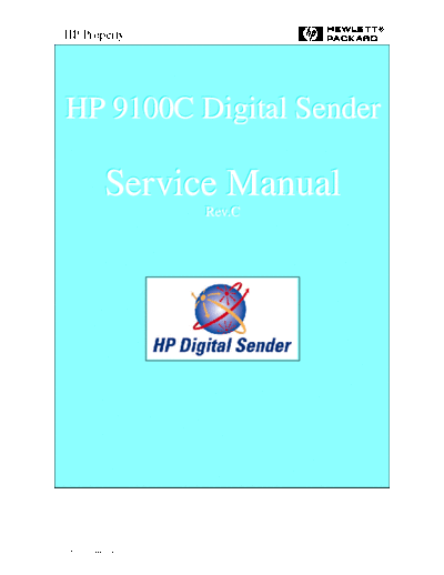 HP Digital Sender 9100C Service Manual