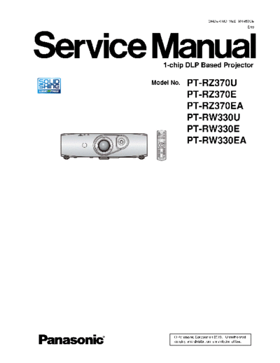 RZ370ãƒ»RW330_Service Manual[1]