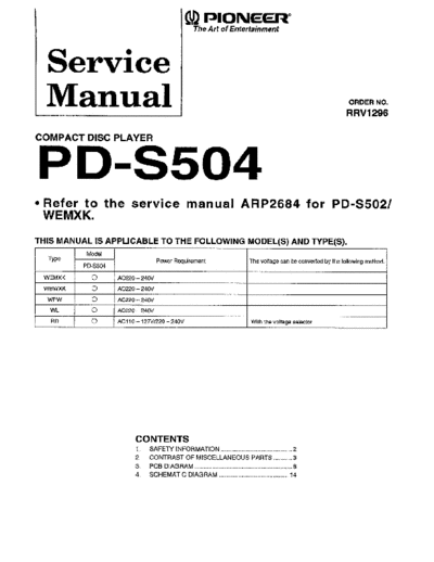 hfe_pioneer_pd-s504_service