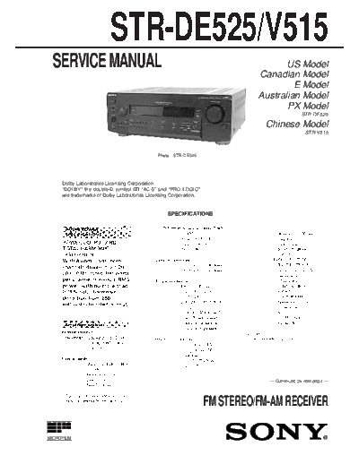 Sony STR-DE525