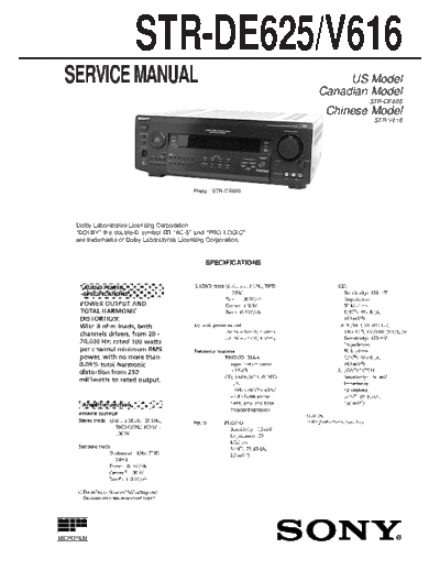 Sony STR-DE625