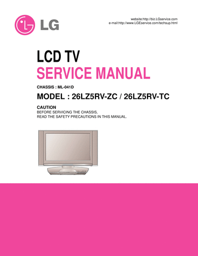 26LZ5RV Service Manual