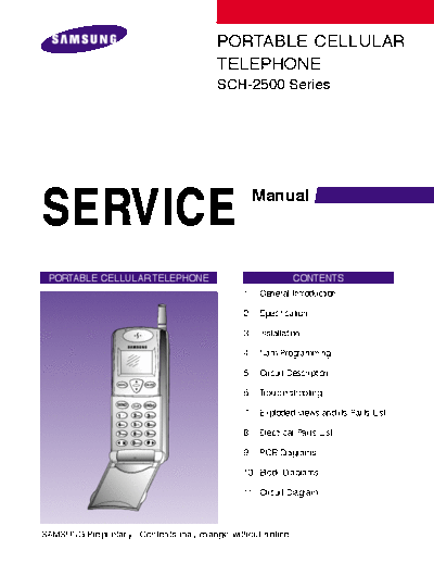 Samsung SCH-2500 service manual