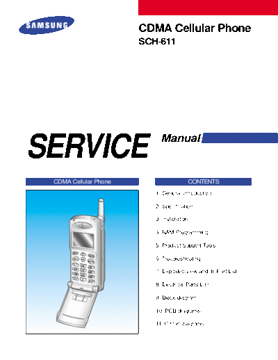 Samsung SCH-611 service manual