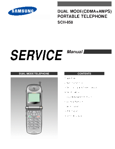 Samsung SCH-850 service manual