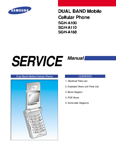 Samsung SGH-A110 service manual