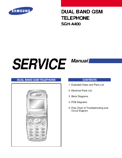 Samsung SGH-A400 service manual