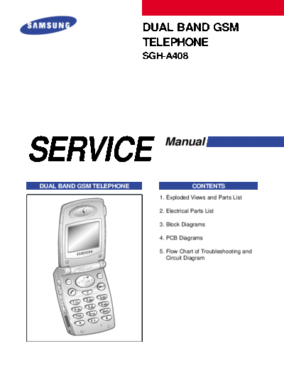 Samsung SGH-A408 service manual
