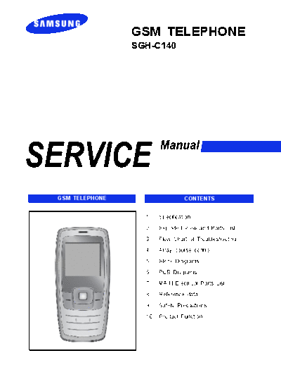 Samsung SGH-C140 service manual