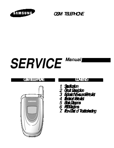 Samsung SGH-E100 service manual