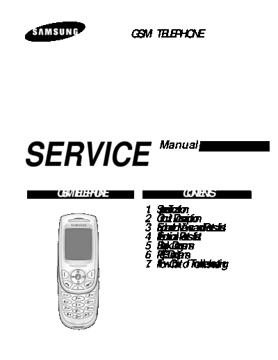 Samsung SGH-E800 service manual