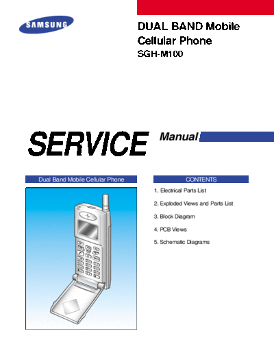 Samsung SGH-M100 service manual