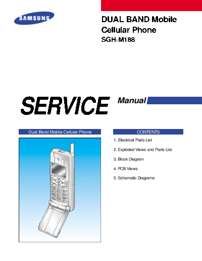 Samsung SGH-M188 service manual