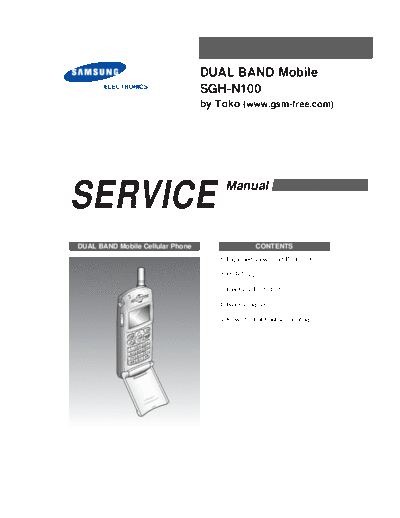 Samsung SGH-N100 service manual