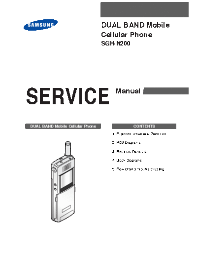 Samsung SGH-N200 service manual