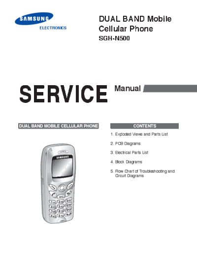 Samsung SGH-N500 service manual