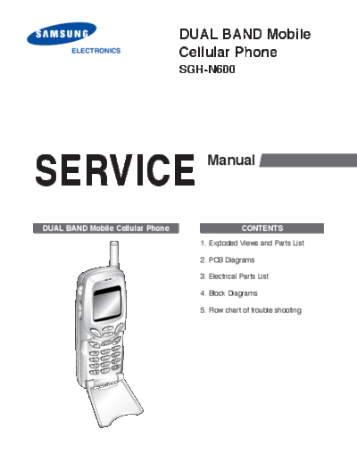 Samsung SGH-N600 service manual
